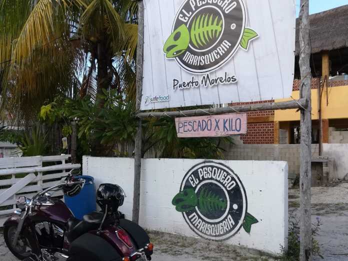 Restaurant El Pesquero Puerto Morelos Entrance